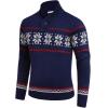 imageCOOFANDY Mens Christmas Sweater Ugly Knitted Xmas Sweaters Casual Snowflake Pullover KnitwearRoyal Blue