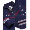 imageCOOFANDY Mens Christmas Sweater Ugly Knitted Xmas Sweaters Casual Snowflake Pullover KnitwearRoyal Blue