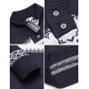 imageCOOFANDY Mens Christmas Sweater Ugly Knitted Xmas Sweaters Casual Snowflake Pullover KnitwearSnorkel Blue
