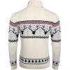 imageCOOFANDY Mens Christmas Sweater Ugly Knitted Xmas Sweaters Casual Snowflake Pullover KnitwearWhite Apricot