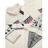 imageCOOFANDY Mens Christmas Sweater Ugly Knitted Xmas Sweaters Casual Snowflake Pullover KnitwearWhite Apricot