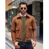 imageCOOFANDY Mens Crew Neck Sweater Slim Fit Lightweight Sweatshirts Knitted Pullover for Casual Or Dressy WearArmy Green