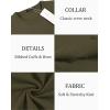imageCOOFANDY Mens Crew Neck Sweater Slim Fit Lightweight Sweatshirts Knitted Pullover for Casual Or Dressy WearArmy Green