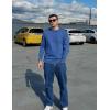 imageCOOFANDY Mens Crew Neck Sweater Slim Fit Lightweight Sweatshirts Knitted Pullover for Casual Or Dressy WearBlue