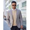 imageCOOFANDY Mens Crew Neck Sweater Slim Fit Lightweight Sweatshirts Knitted Pullover for Casual Or Dressy WearCamel