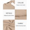 imageCOOFANDY Mens Crew Neck Sweater Slim Fit Lightweight Sweatshirts Knitted Pullover for Casual Or Dressy WearCamel