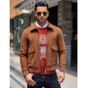 imageCOOFANDY Mens Crew Neck Sweater Slim Fit Lightweight Sweatshirts Knitted Pullover for Casual Or Dressy WearChristmas RedWhite