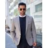 imageCOOFANDY Mens Crew Neck Sweater Slim Fit Lightweight Sweatshirts Knitted Pullover for Casual Or Dressy WearDark Blue