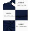 imageCOOFANDY Mens Crew Neck Sweater Slim Fit Lightweight Sweatshirts Knitted Pullover for Casual Or Dressy WearDark Blue