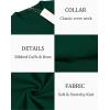 imageCOOFANDY Mens Crew Neck Sweater Slim Fit Lightweight Sweatshirts Knitted Pullover for Casual Or Dressy WearDark Green