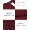 imageCOOFANDY Mens Crew Neck Sweater Slim Fit Lightweight Sweatshirts Knitted Pullover for Casual Or Dressy WearDark RedBlack Twotone Colors