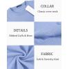 imageCOOFANDY Mens Crew Neck Sweater Slim Fit Lightweight Sweatshirts Knitted Pullover for Casual Or Dressy WearEthereal Blue