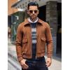 imageCOOFANDY Mens Crew Neck Sweater Slim Fit Lightweight Sweatshirts Knitted Pullover for Casual Or Dressy WearNavy BlueGrey White Jacquard