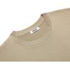 imageCOOFANDY Mens Crew Neck Sweater Slim Fit Lightweight Sweatshirts Knitted Pullover for Casual Or Dressy WearPinstripes White  Khaki