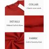 imageCOOFANDY Mens Crew Neck Sweater Slim Fit Lightweight Sweatshirts Knitted Pullover for Casual Or Dressy WearRed