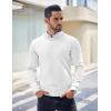 imageCOOFANDY Mens Crew Neck Sweater Slim Fit Lightweight Sweatshirts Knitted Pullover for Casual Or Dressy WearWhite