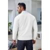 imageCOOFANDY Mens Crew Neck Sweater Slim Fit Lightweight Sweatshirts Knitted Pullover for Casual Or Dressy WearWhite