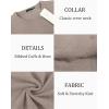 imageCOOFANDY Mens Crew Neck Sweater Slim Fit Lightweight Sweatshirts Knitted Pullover for Casual Or Dressy WearWhiteBrown Twotone Colors