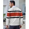 imageCOOFANDY Mens Crew Neck Sweater Slim Fit Lightweight Sweatshirts Knitted Pullover for Casual Or Dressy WearWhiteRust Red