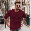 imageCOOFANDY Mens Crew Neck Sweater Slim Fit Lightweight Sweatshirts Knitted Pullover for Casual Or Dressy WearWine Red