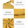 imageCOOFANDY Mens Crew Neck Sweater Slim Fit Lightweight Sweatshirts Knitted Pullover for Casual Or Dressy WearYellow