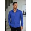imageCOOFANDY Mens Dress Shirts Long Sleeve Button Down Shirts Untucked WrinkleFree Business Casual ShirtsOcean