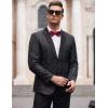 imageCOOFANDY Mens Floral Tuxedo Jacket Paisley Shawl Lapel Suit Blazer Jacket for DinnerPromWeddingBlack