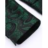 imageCOOFANDY Mens Floral Tuxedo Jacket Paisley Shawl Lapel Suit Blazer Jacket for DinnerPromWeddingChristmas Green
