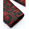 imageCOOFANDY Mens Floral Tuxedo Jacket Paisley Shawl Lapel Suit Blazer Jacket for DinnerPromWeddingChristmas Red Green