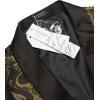 imageCOOFANDY Mens Floral Tuxedo Jacket Paisley Shawl Lapel Suit Blazer Jacket for DinnerPromWeddingGolden