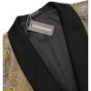 imageCOOFANDY Mens Floral Tuxedo Jacket Paisley Shawl Lapel Suit Blazer Jacket for DinnerPromWeddingGolden Yellow