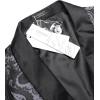 imageCOOFANDY Mens Floral Tuxedo Jacket Paisley Shawl Lapel Suit Blazer Jacket for DinnerPromWeddingGrey