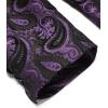 imageCOOFANDY Mens Floral Tuxedo Jacket Paisley Shawl Lapel Suit Blazer Jacket for DinnerPromWeddingPurple