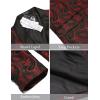 imageCOOFANDY Mens Floral Tuxedo Jacket Paisley Shawl Lapel Suit Blazer Jacket for DinnerPromWeddingWine Red