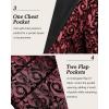 imageCOOFANDY Mens Floral Tuxedo One Button Luxury Shiny Blazer Dinner Party Prom Wedding Suit Jacket6  Wine Red