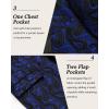 imageCOOFANDY Mens Floral Tuxedo One Button Luxury Shiny Blazer Dinner Party Prom Wedding Suit JacketBlue Paisley