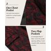 imageCOOFANDY Mens Floral Tuxedo One Button Luxury Shiny Blazer Dinner Party Prom Wedding Suit JacketRed Paisley
