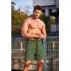 imageCOOFANDY Mens Gym Workout Shorts Athletic Training Shorts Fitted Weightlifting Bodybuilding Shorts with Zipper Pockets2 Pack BlackArmy Green