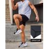 imageCOOFANDY Mens Gym Workout Shorts Athletic Training Shorts Fitted Weightlifting Bodybuilding Shorts with Zipper Pockets2 Pack BlackGrey