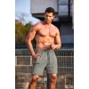 imageCOOFANDY Mens Gym Workout Shorts Athletic Training Shorts Fitted Weightlifting Bodybuilding Shorts with Zipper Pockets2 Pack BlackGrey