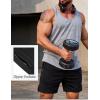 imageCOOFANDY Mens Gym Workout Shorts Athletic Training Shorts Fitted Weightlifting Bodybuilding Shorts with Zipper Pockets2 Pack BlackNavy Blue