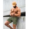 imageCOOFANDY Mens Gym Workout Shorts Athletic Training Shorts Fitted Weightlifting Bodybuilding Shorts with Zipper PocketsArmy Green