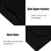 imageCOOFANDY Mens Gym Workout Shorts Athletic Training Shorts Fitted Weightlifting Bodybuilding Shorts with Zipper PocketsBlack