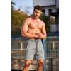 imageCOOFANDY Mens Gym Workout Shorts Athletic Training Shorts Fitted Weightlifting Bodybuilding Shorts with Zipper PocketsGrey