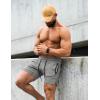 imageCOOFANDY Mens Gym Workout Shorts Athletic Training Shorts Fitted Weightlifting Bodybuilding Shorts with Zipper PocketsGrey