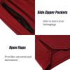 imageCOOFANDY Mens Gym Workout Shorts Athletic Training Shorts Fitted Weightlifting Bodybuilding Shorts with Zipper PocketsRed