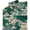 imageCOOFANDY Mens Hawaiian Shirts Short Sleeve Tropical Button Down Shirts Floral Summer Beach ShirtGreen  Palm Tree
