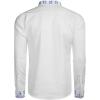 imageCOOFANDY Mens Henley Shirt Vyshyvanka Long Sleeve African Print Shirts Casual Zip Up Cotton Linen Beach Hippie Shirt01white