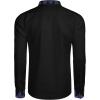 imageCOOFANDY Mens Henley Shirt Vyshyvanka Long Sleeve African Print Shirts Casual Zip Up Cotton Linen Beach Hippie ShirtBlack