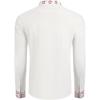 imageCOOFANDY Mens Henley Shirt Vyshyvanka Long Sleeve African Print Shirts Casual Zip Up Cotton Linen Beach Hippie ShirtFloral Print